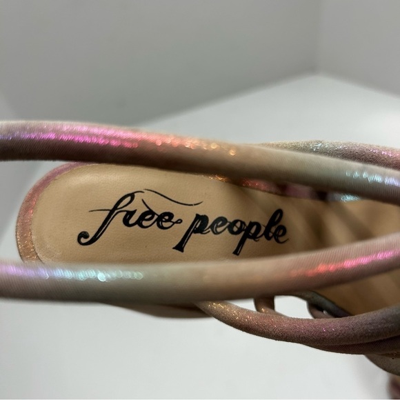 Free People Colette Block Heel Cage Slingback Sandals Size 36.5/6.5 - Picture 9 of 12